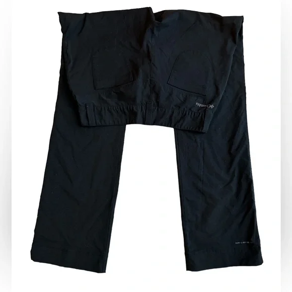 COLUMBIA hiking/ trail stretch pants , color black, with OmniShield size 4 - Picture 5 of 6